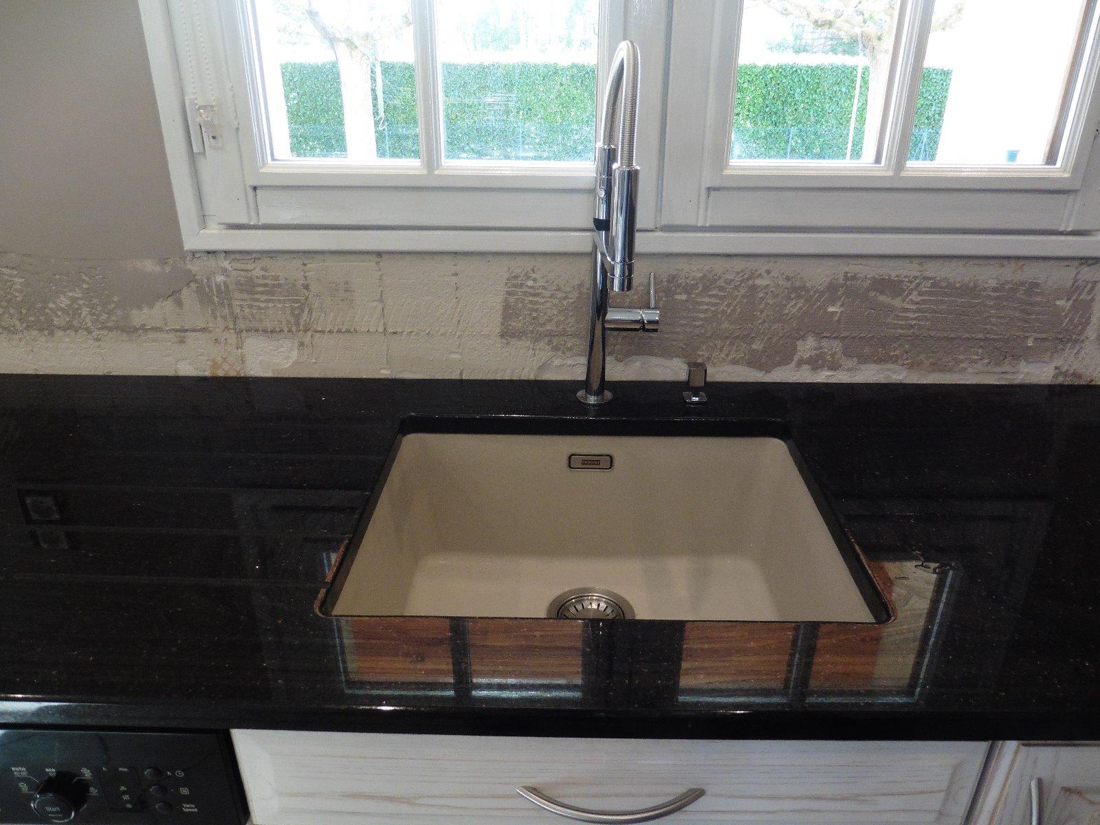 Plan de travail avec l'évier