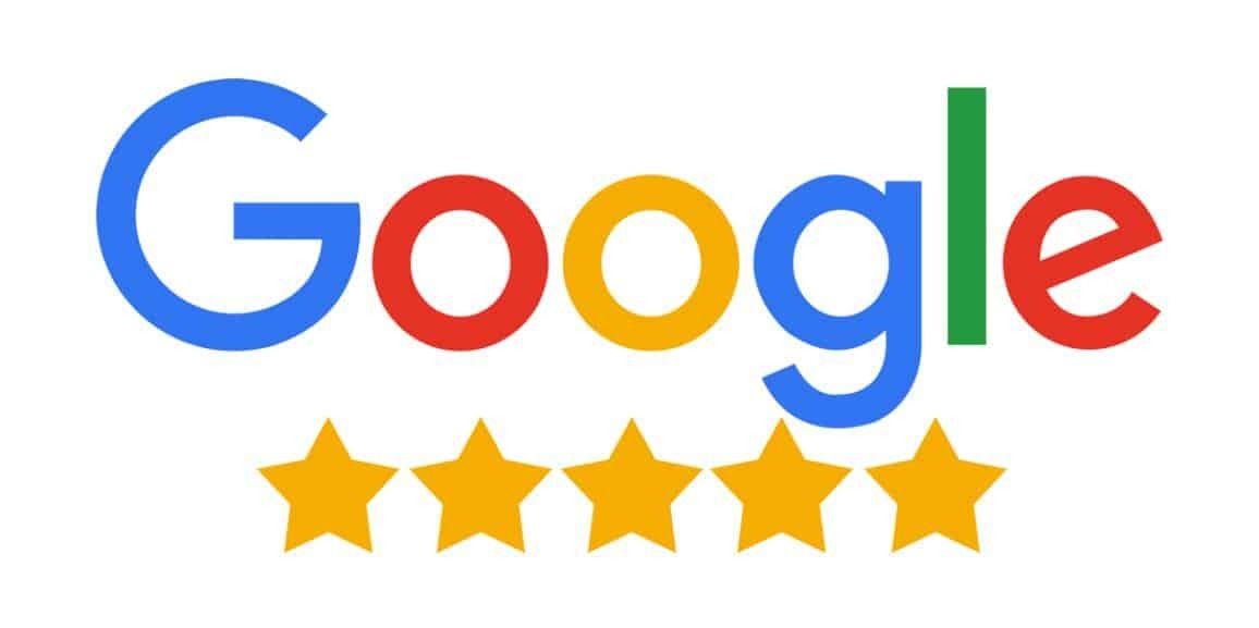 Un logotipo de Google con cuatro estrellas.