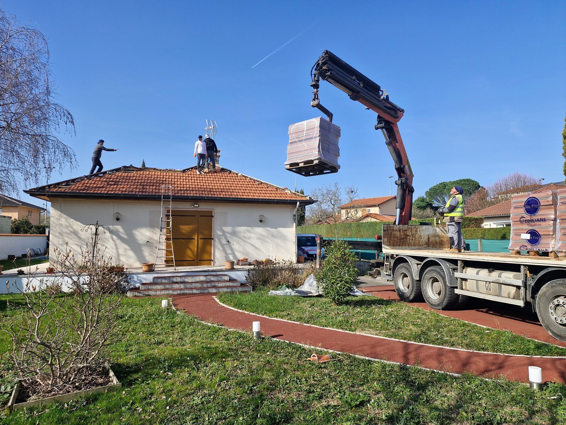 Travaux de rénovation de toiture
