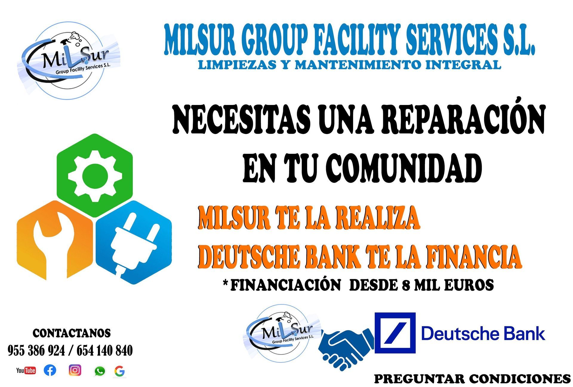 Un anuncio de Milsur Group Facility Services SL