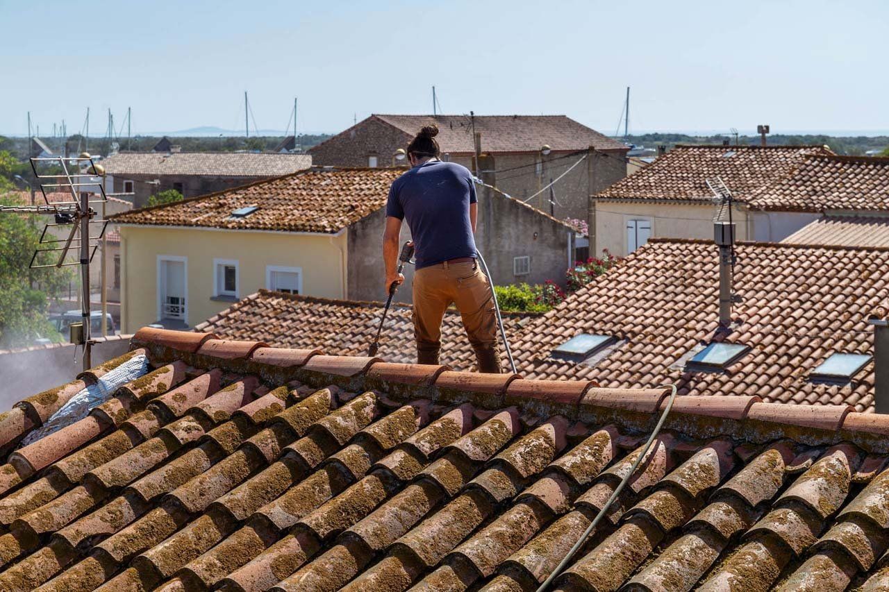 Démoussage de toiture