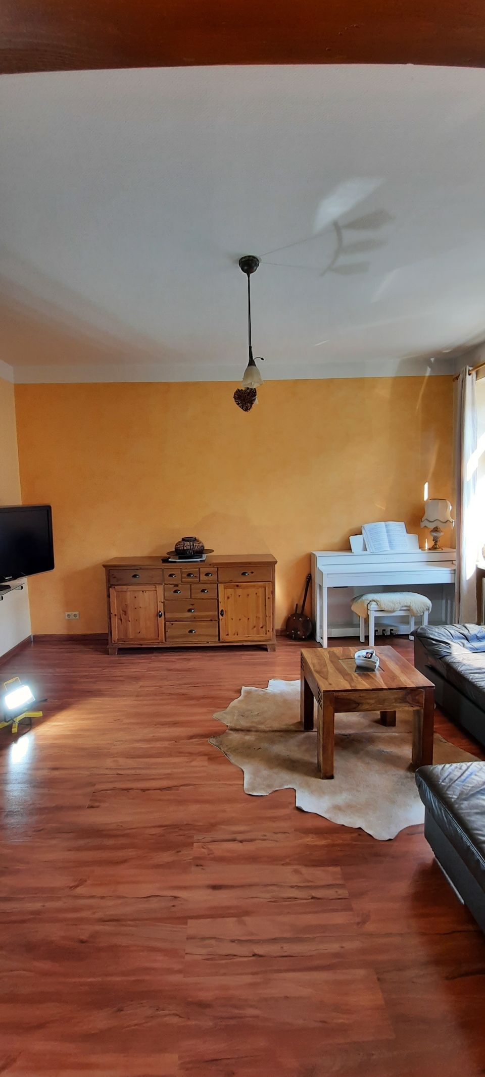 Gemalte Wände in einem Wohnzimmer