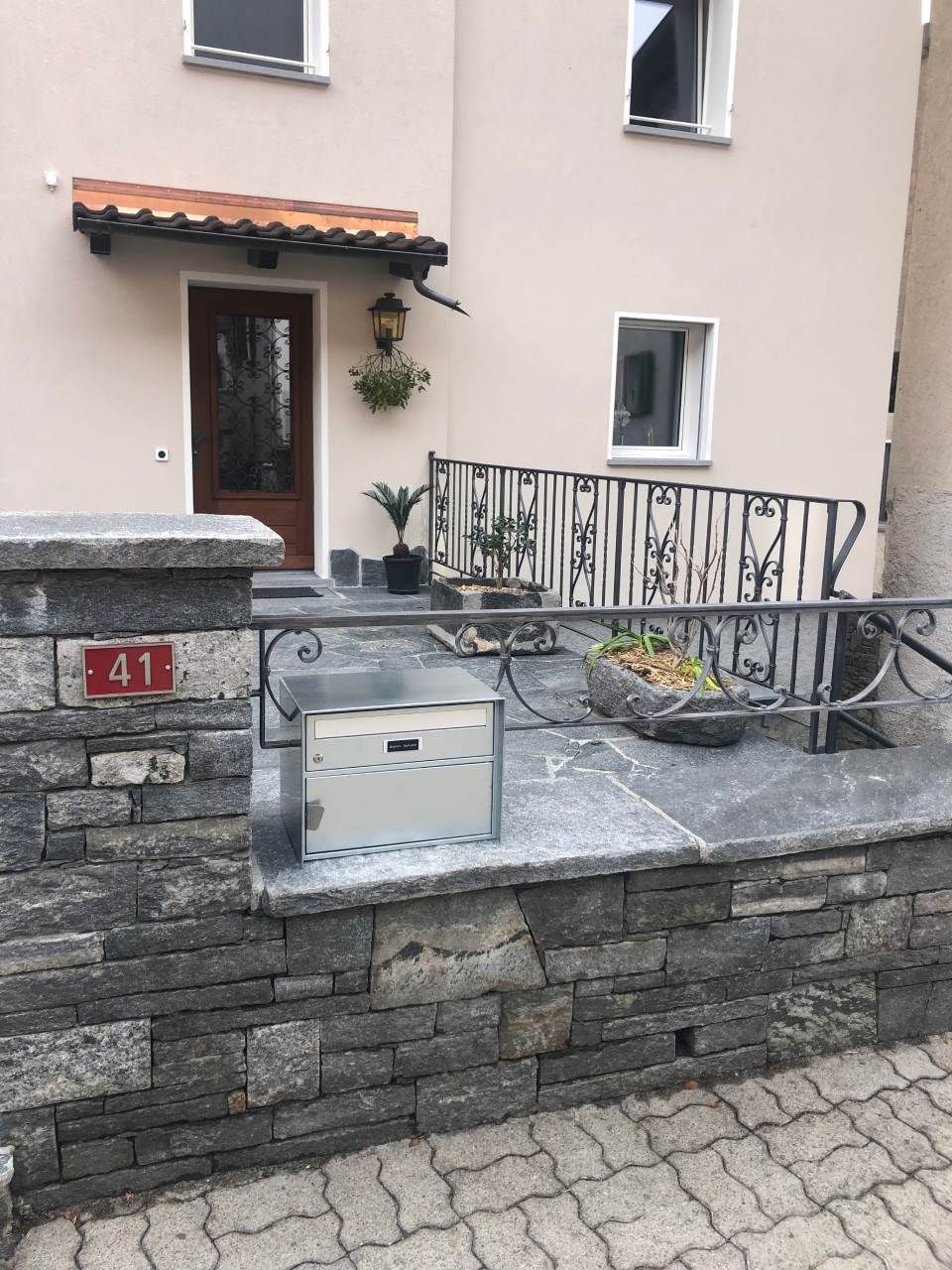 ringhiera nera in metallo - Officine Trapletti