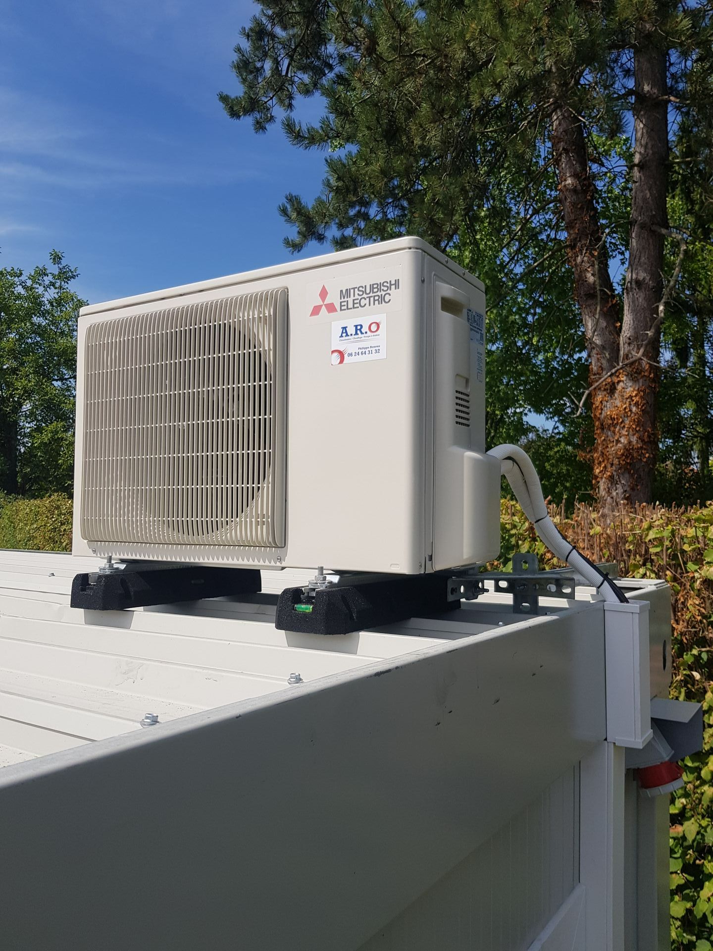 Pompe à chaleur dehors