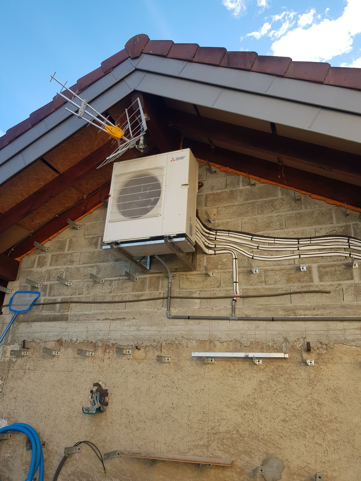 Pompe à chaleur en hauteur