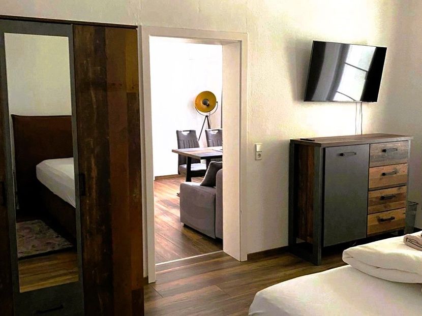 Ferienwohnung für bis zu 4 Personen mit separatem Schlafzimmer und viel Komfort.