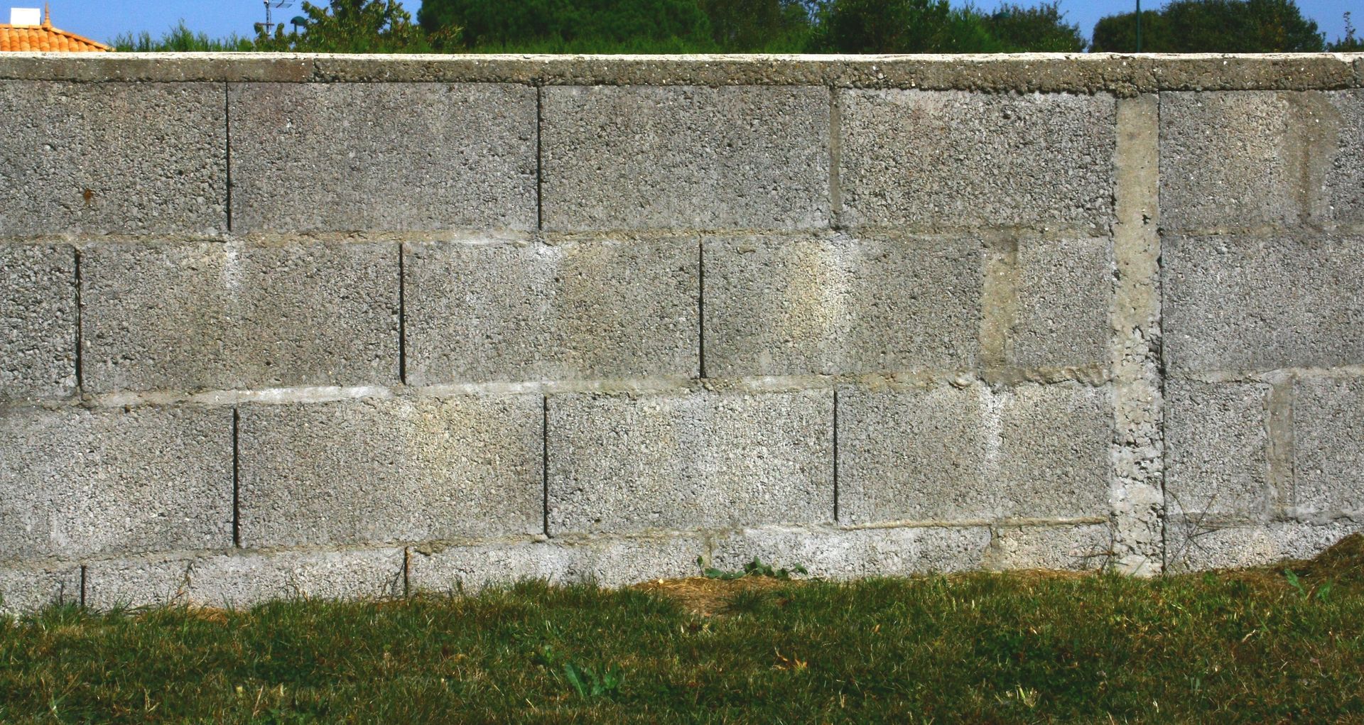 Photo d'un muret en béton