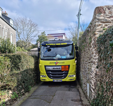 Livraison de fioul dans un espace étriqué