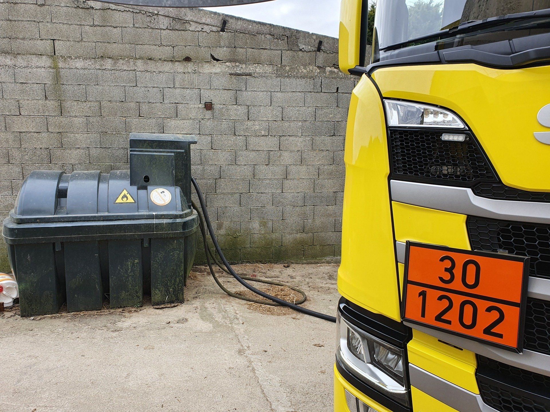 Remplissage d'une citerne Remplissage d'une citerne