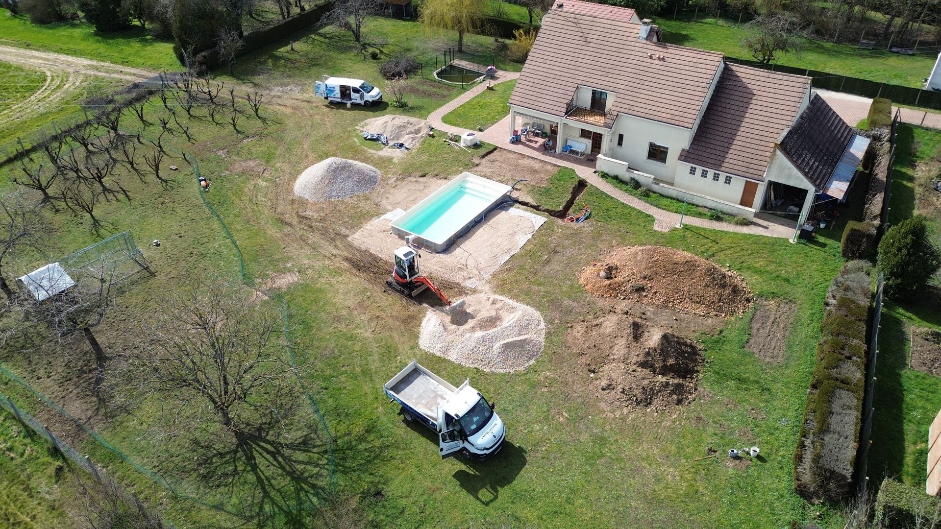 Pose de piscine coque