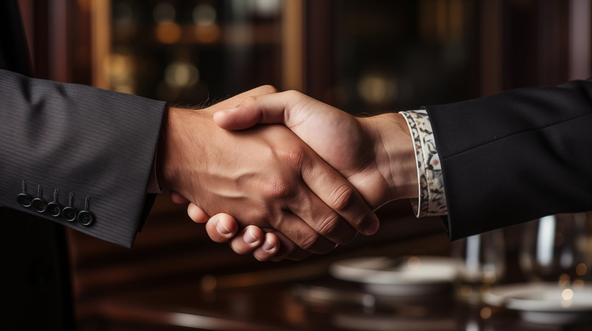 Symbolischer Handschlag für die erfolgreiche Unternehmensnachfolge 