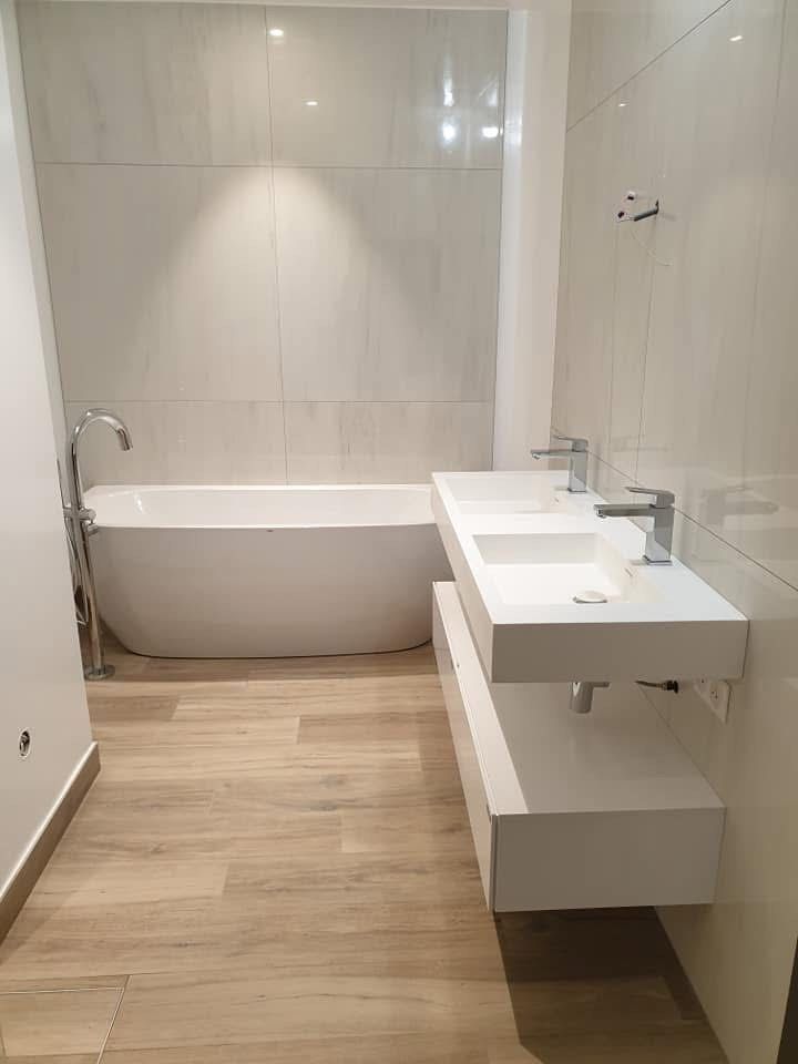 Une salle de bains rénovée