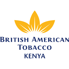 the logo for british american tobacco kenya is yellow and blue
