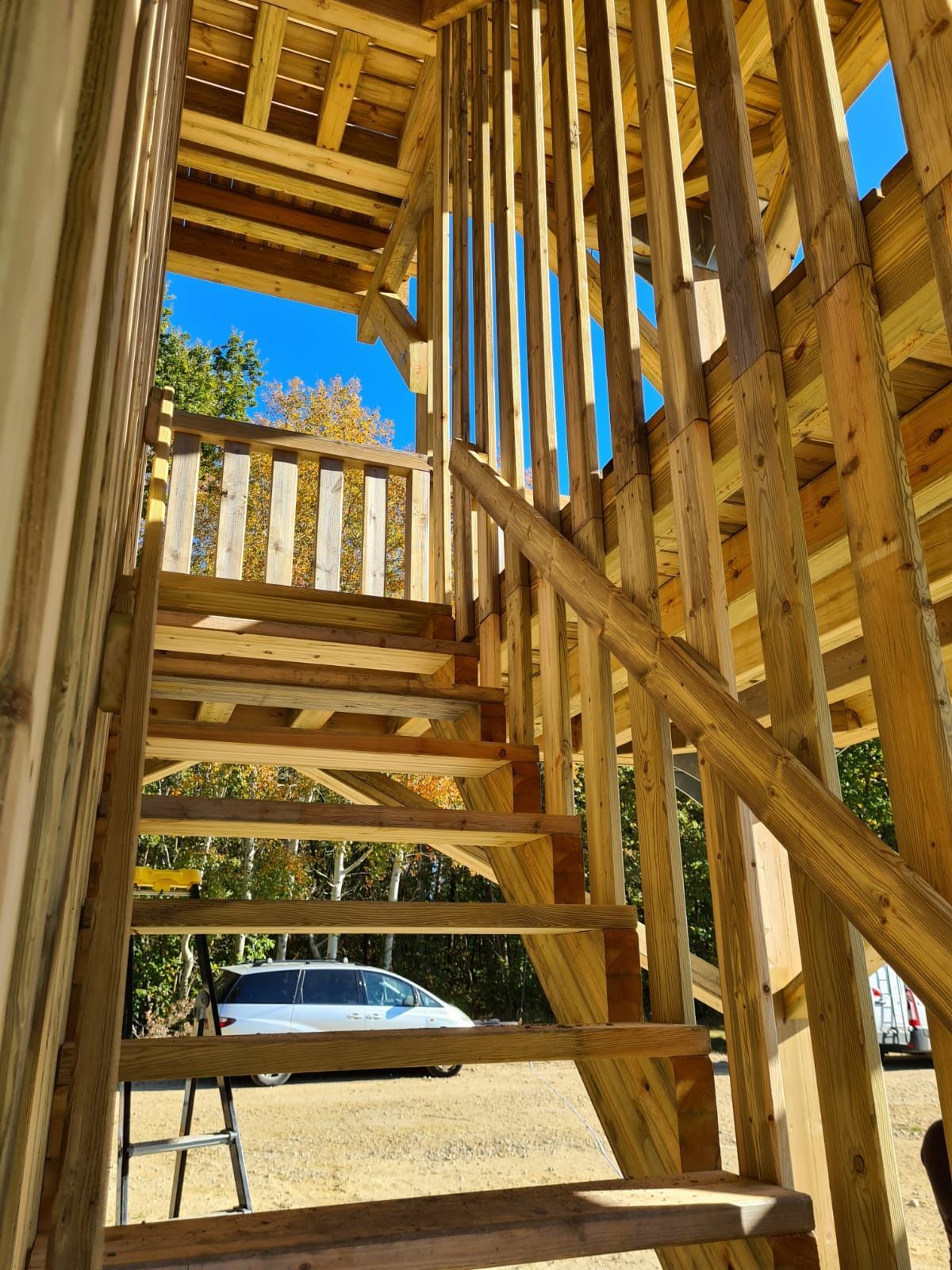 Escalier-rambarde-charpente