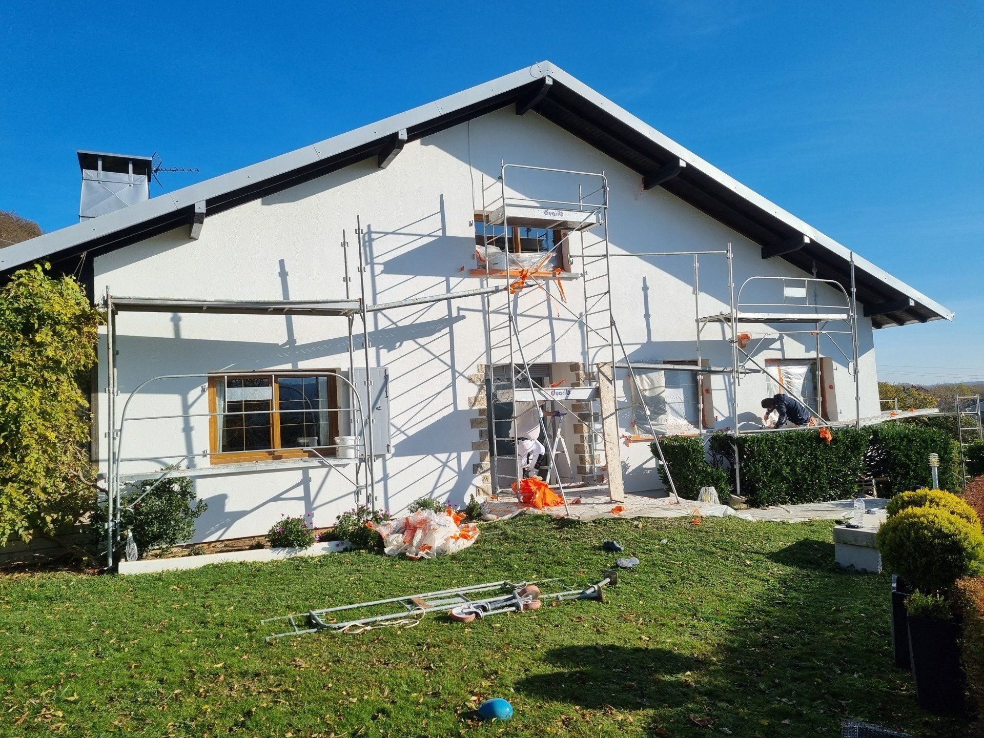 Façades peinture blanche