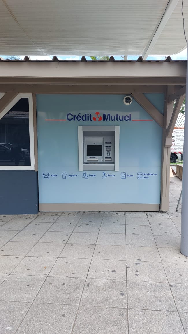 Enseigne pour le Crédit Mutuel