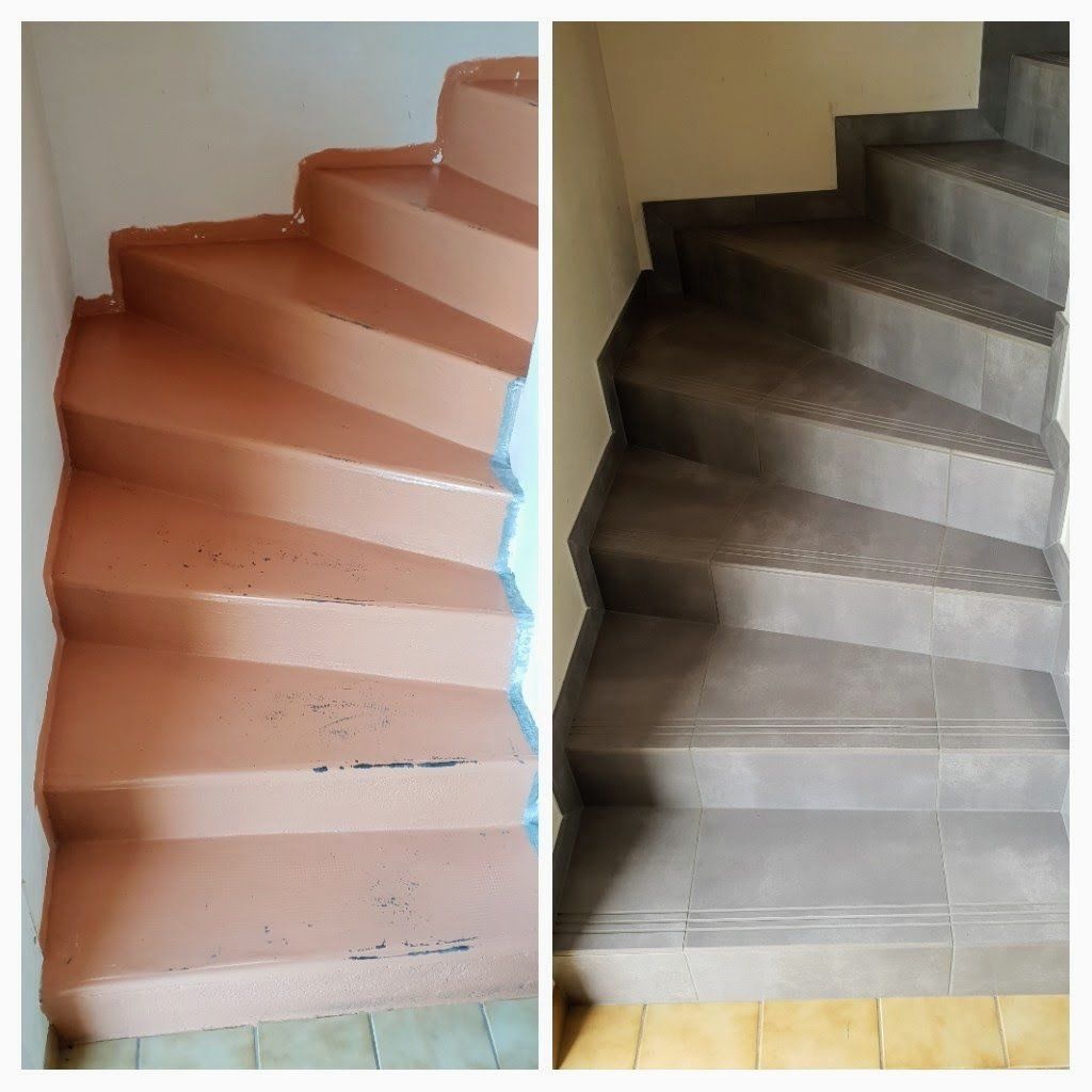 Escaliers avant après