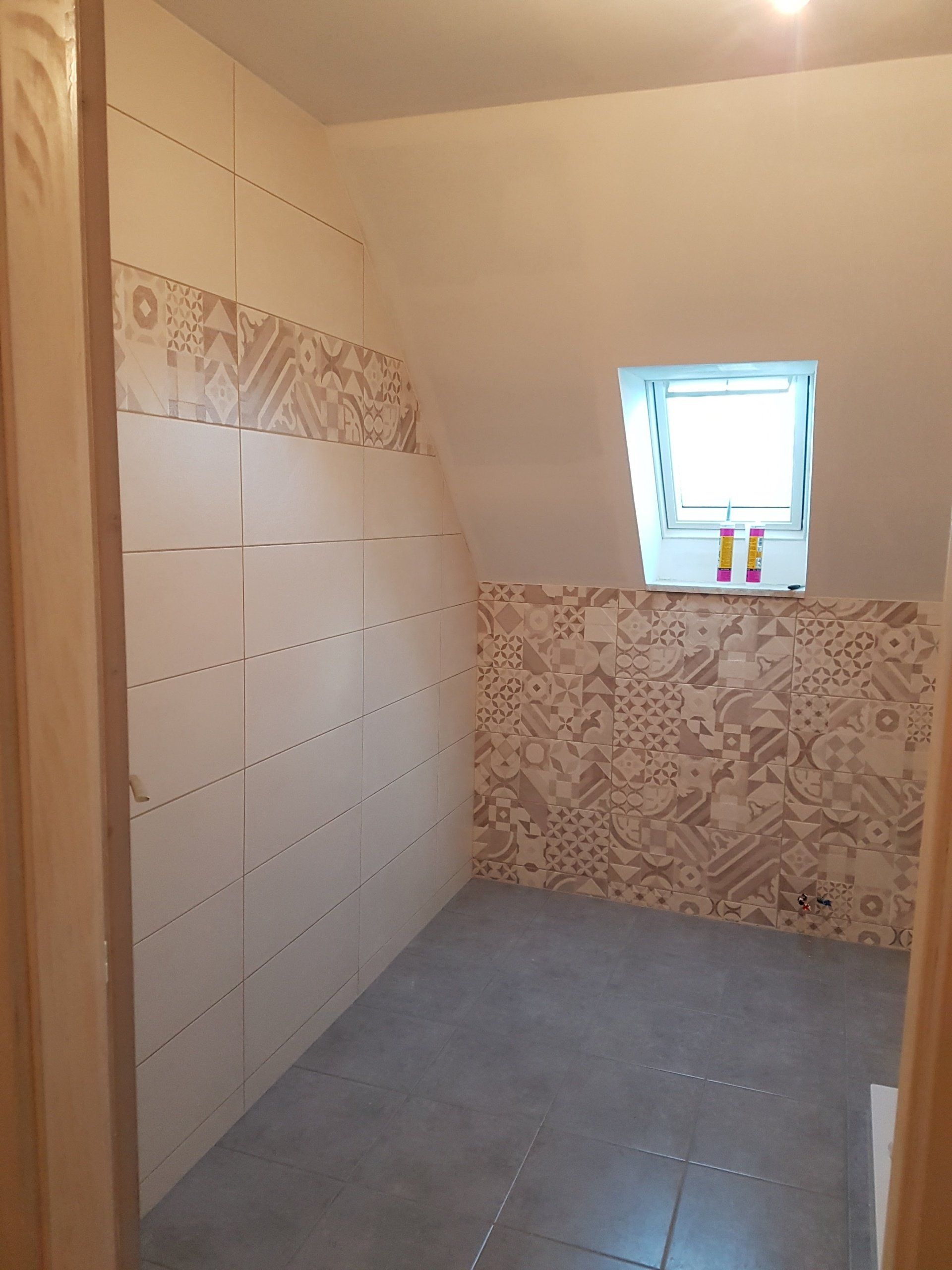 Salle de bains crédence