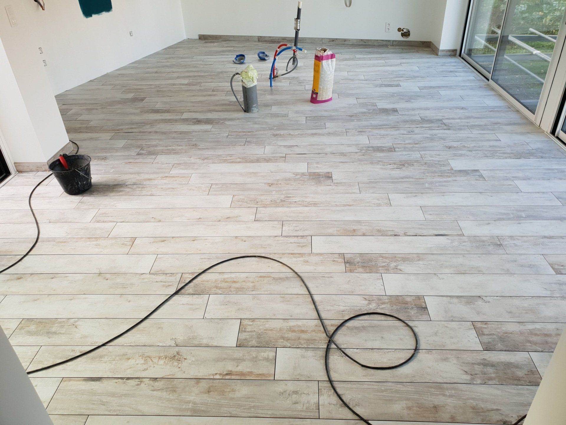 Travaux pose de revêtement de sol