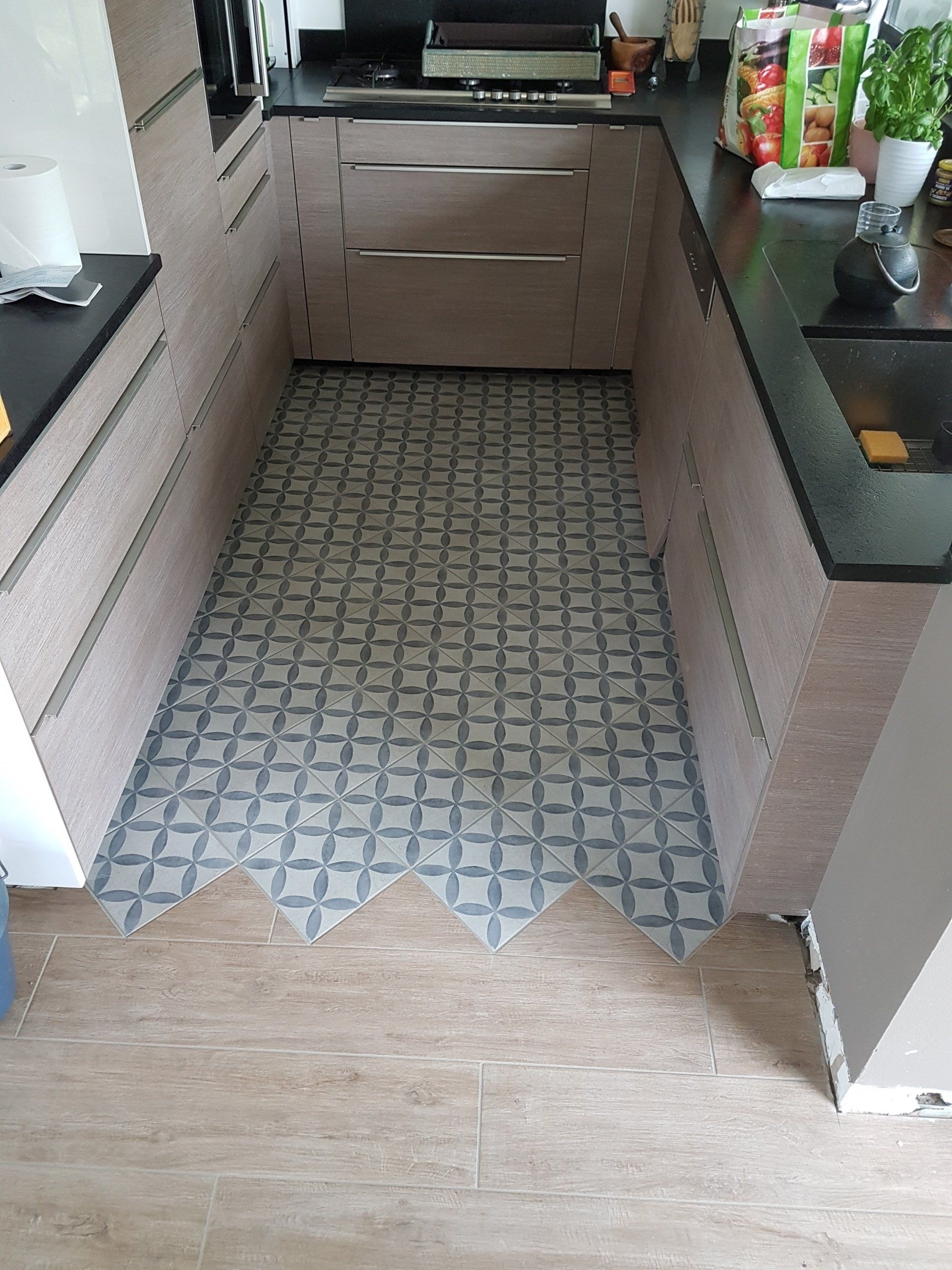 Carrelage petits carreaux cuisine