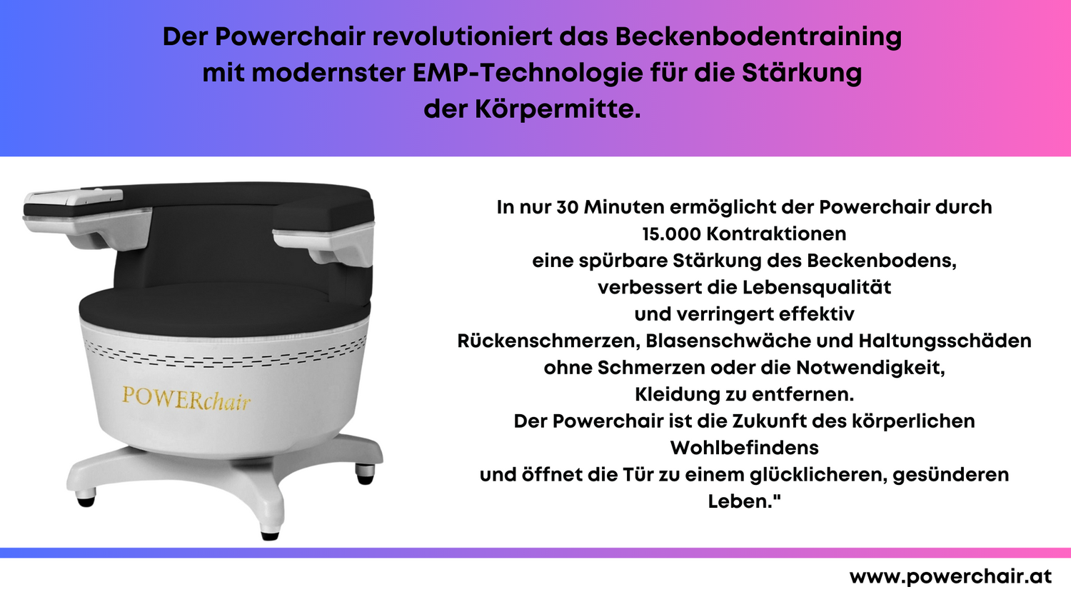Broschüre Beckenbodentraining | Powerchair