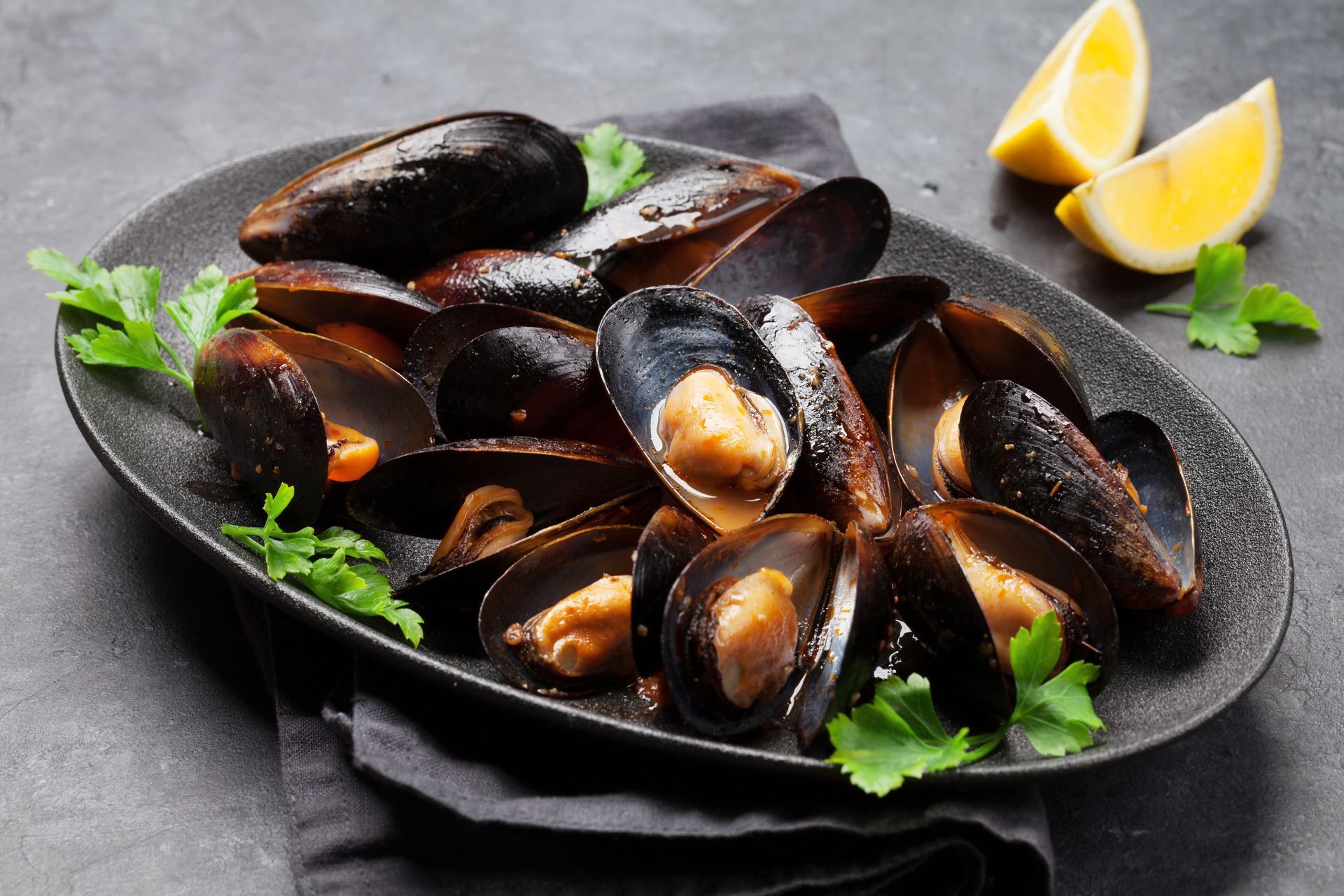 Plat de moules farcies