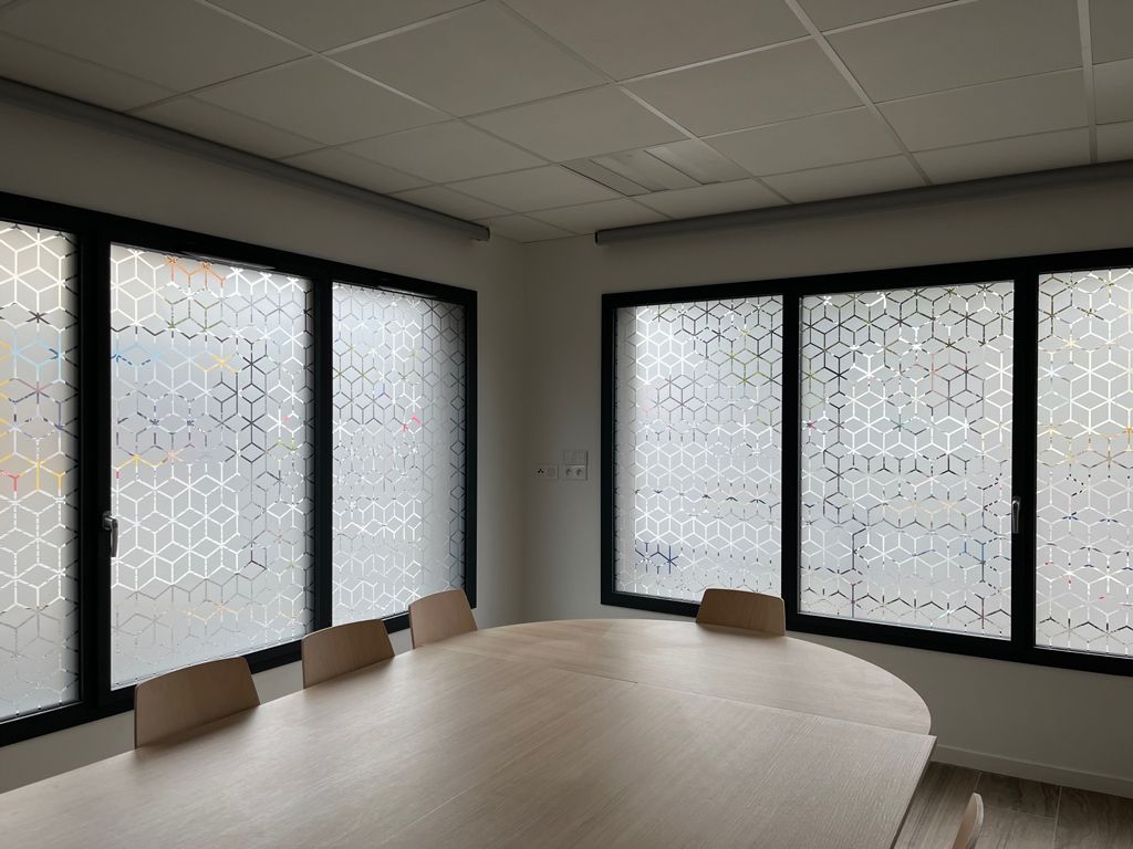 décoration de bureau adhésif sur fenêtre
