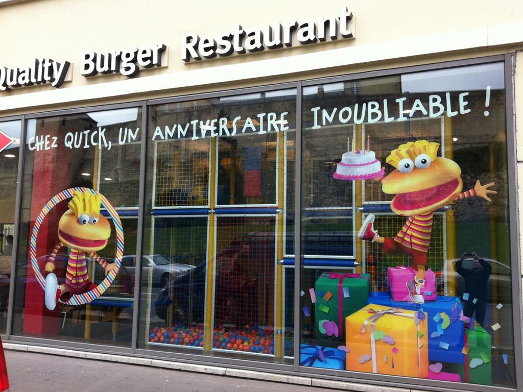 Décoration de vitrine Quick