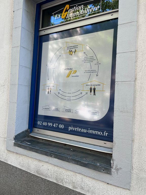 Décoration de vitrine La Gestion immobilière