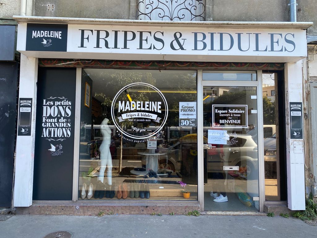 Décoration de vitrine Madeleine