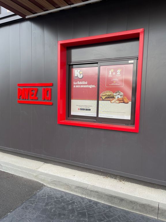 Décoration de vitrine Burger King