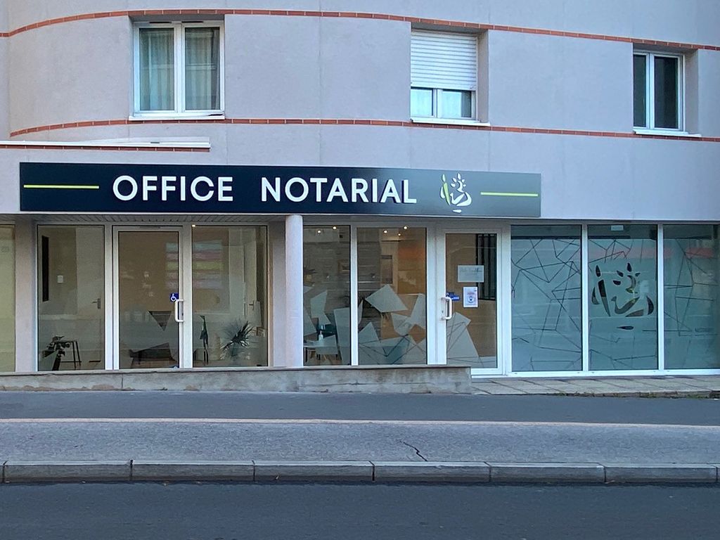 Décoration de vitrine Office Notarial