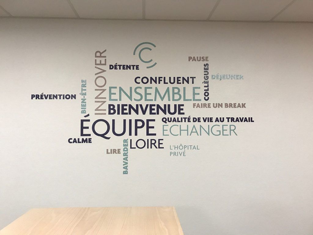 décoration de bureau impression murale