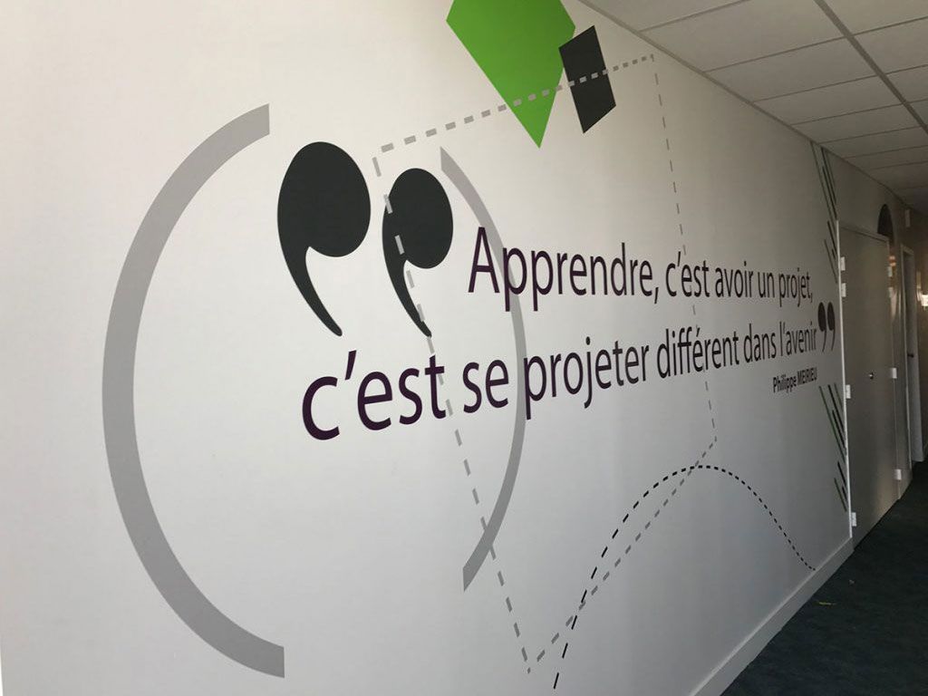 décoration de bureau impression murale