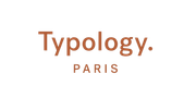 Typology. Paris logo in brown text on a white background.