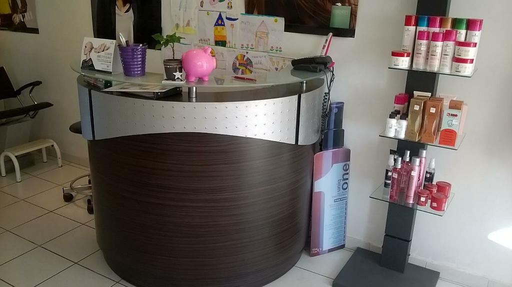 Accueil du salon de coiffure