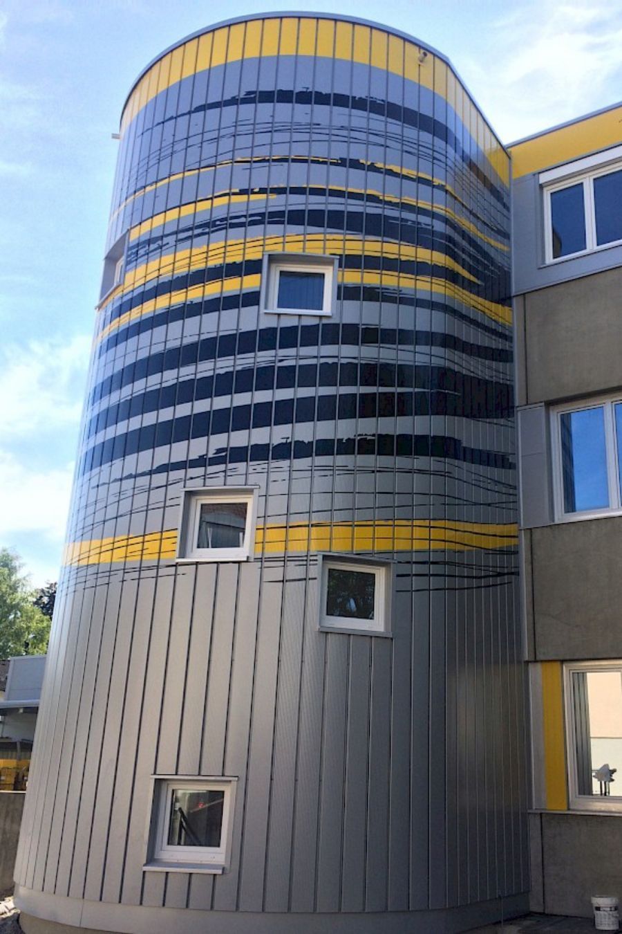 Fassadenfolierung der Postbank