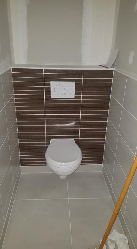 Une pose de toilette