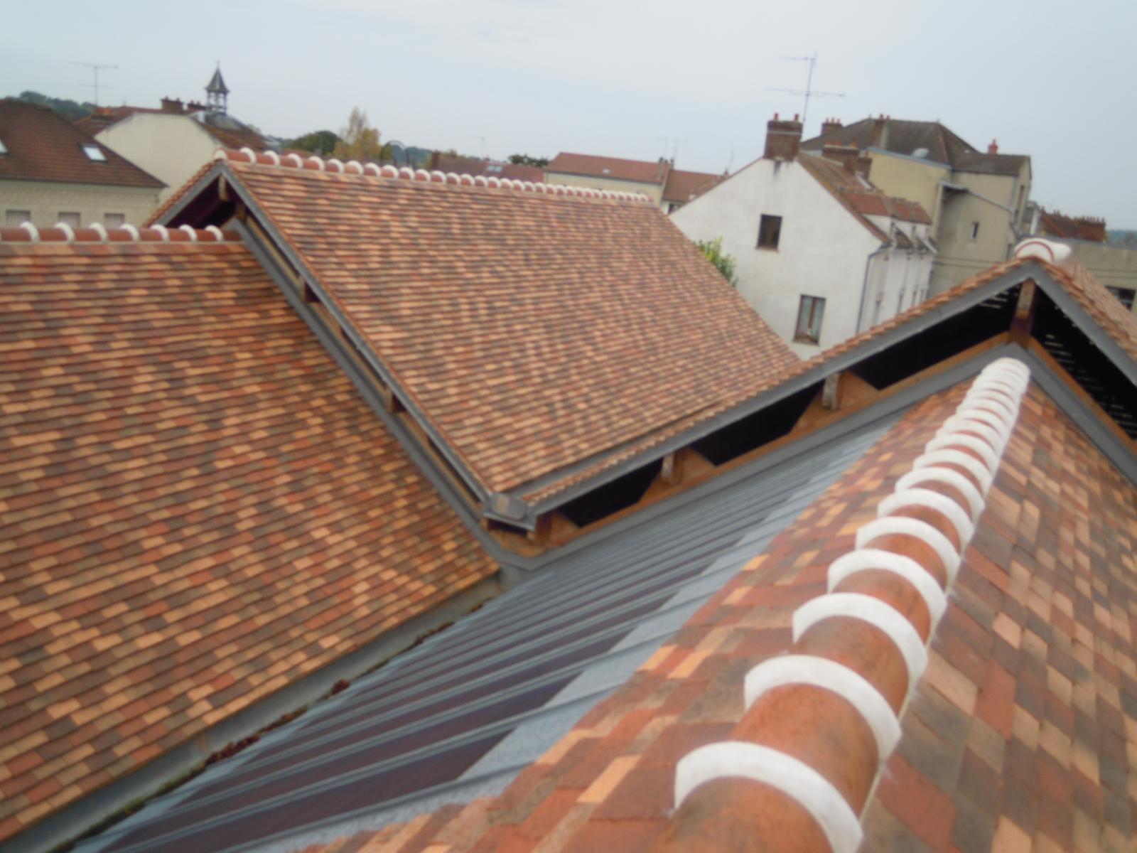 Réalisation de couverture du marché couvert - Auvers-sur-Oise