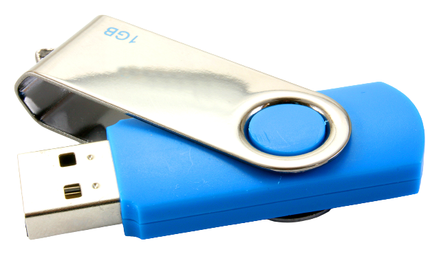 Clé USB bleue