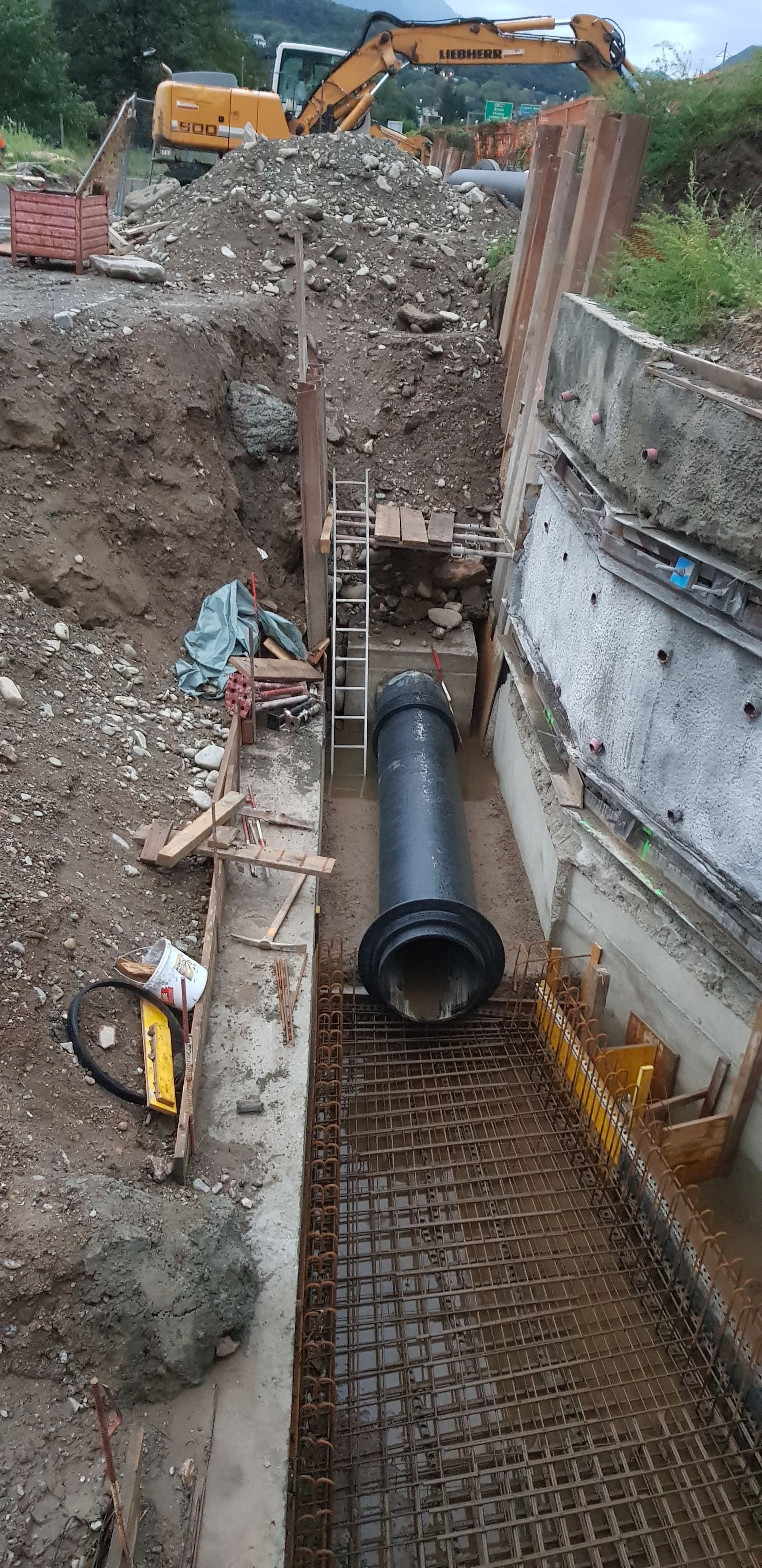 Edilcapri SA - Collettore consortile Bedano - tubi