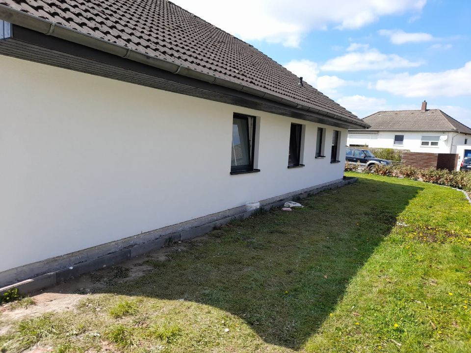 Außenverputzung Einfamilienhaus