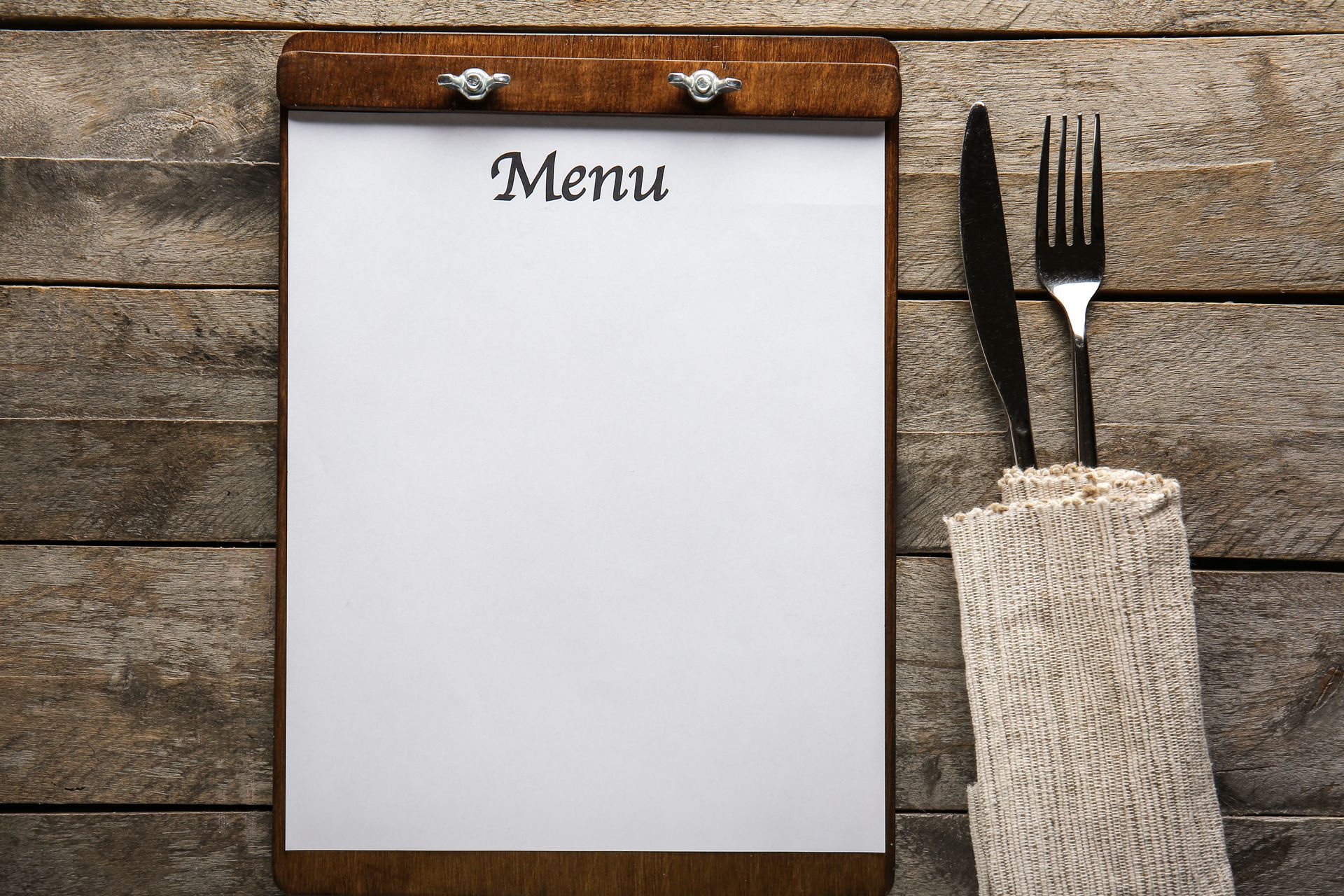 Menu ardoise