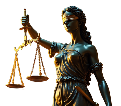 La balance de justice couleur or