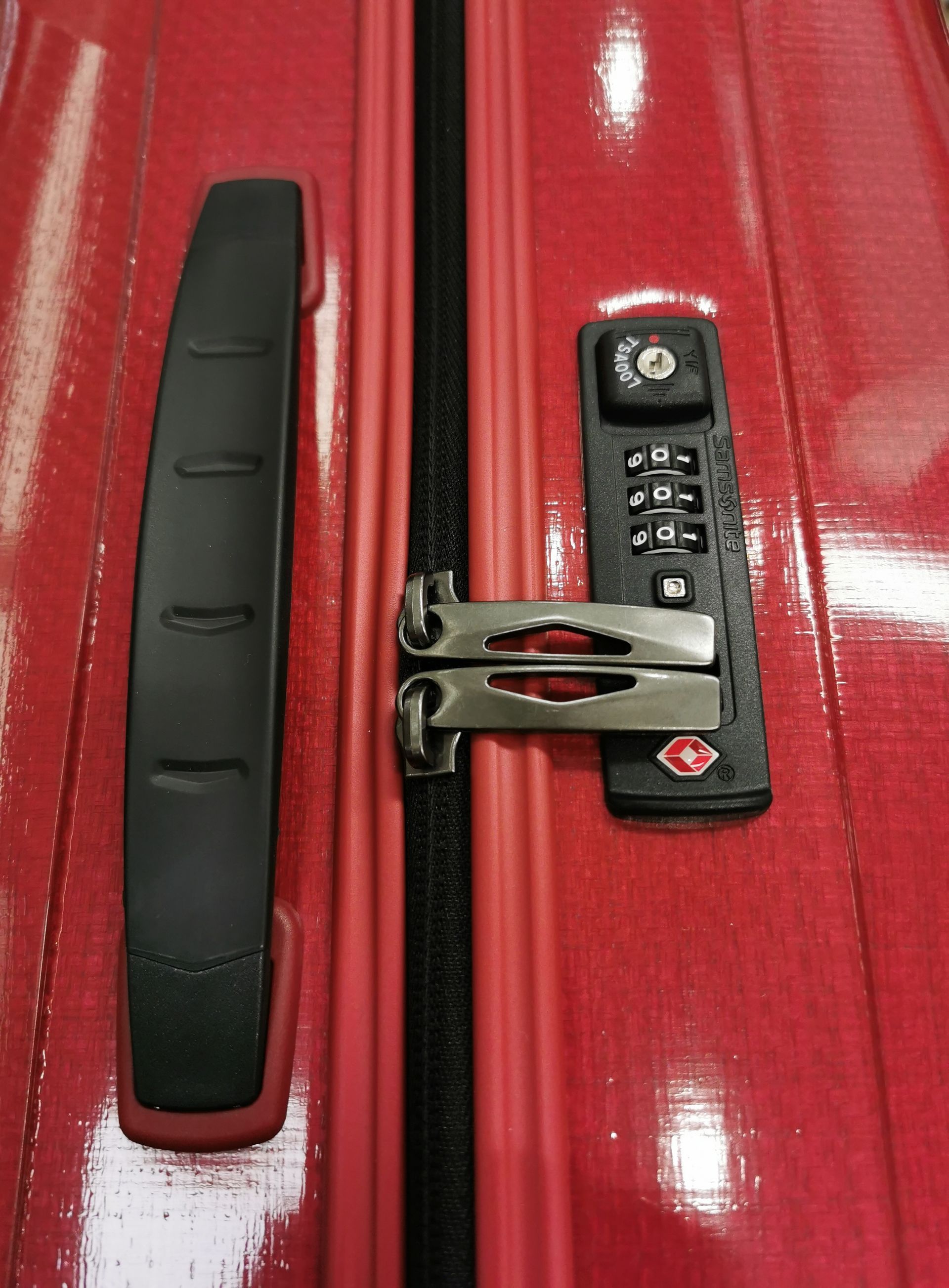 Samsonite C-Lite TSA-lukko, lähikuva.