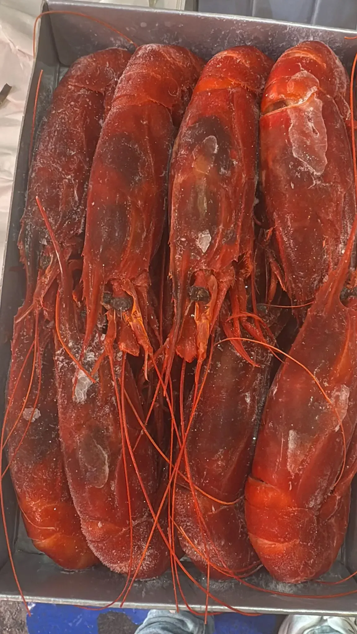 Calamares fritos con una rodaja de limón en un plato.