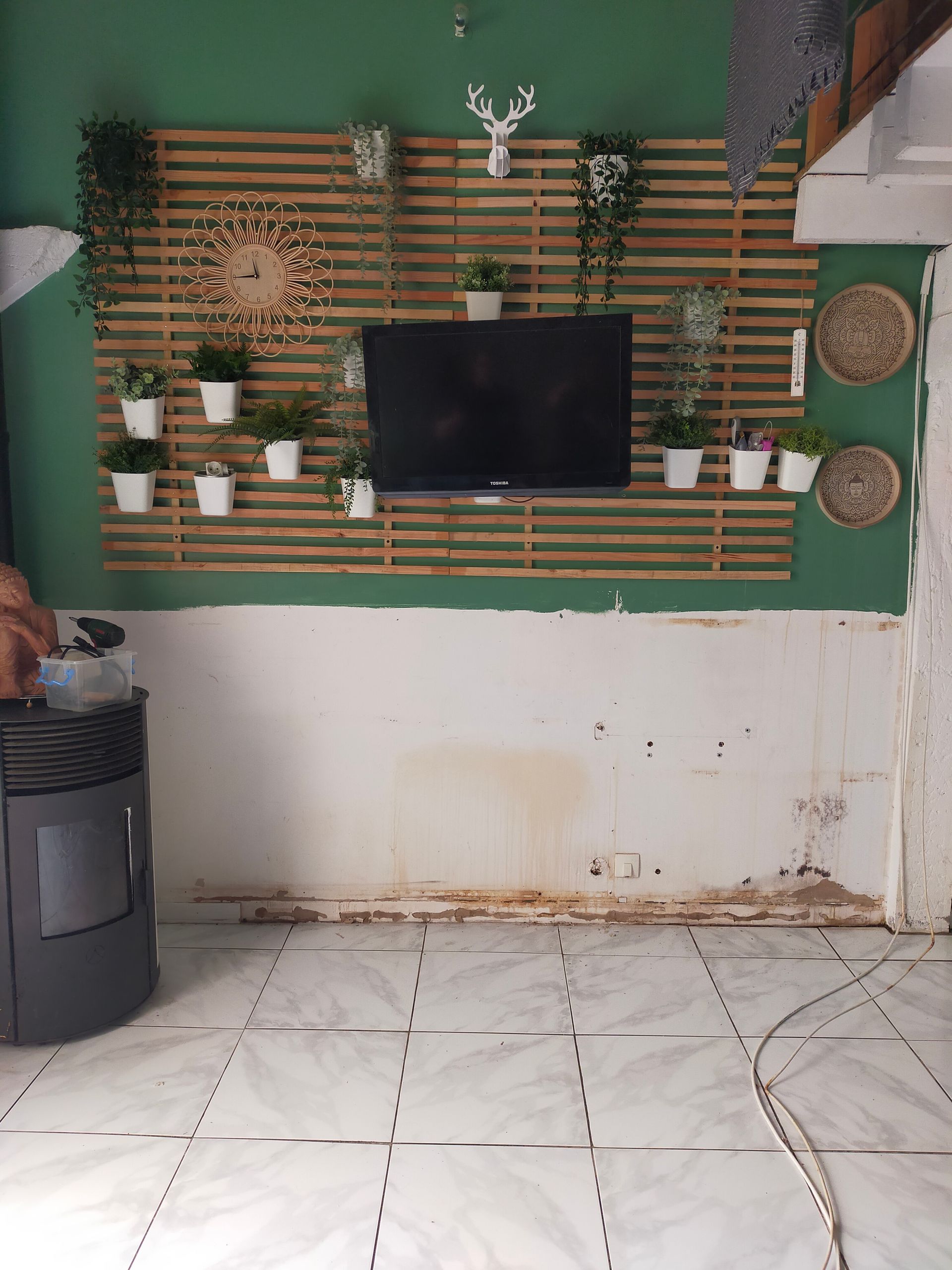 Rénovation de murs après sinistre