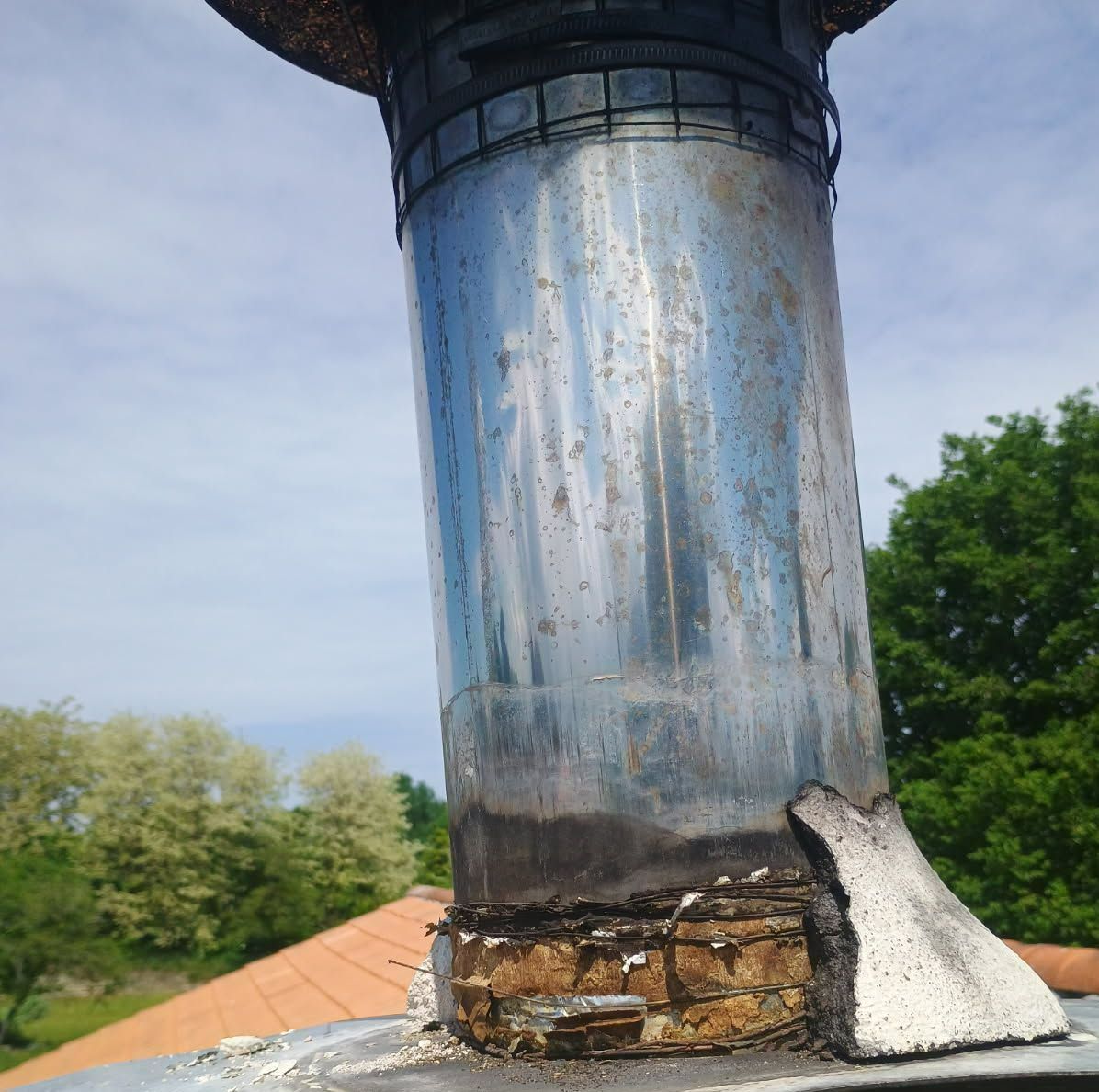 Rénovation de chapeau de cheminée