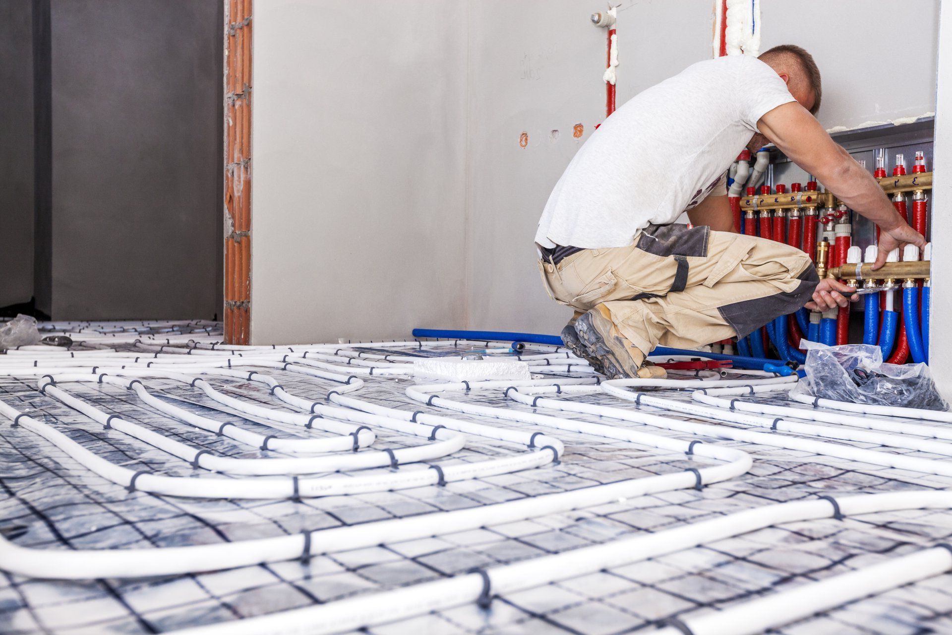 Fußbodenheizung verlegen