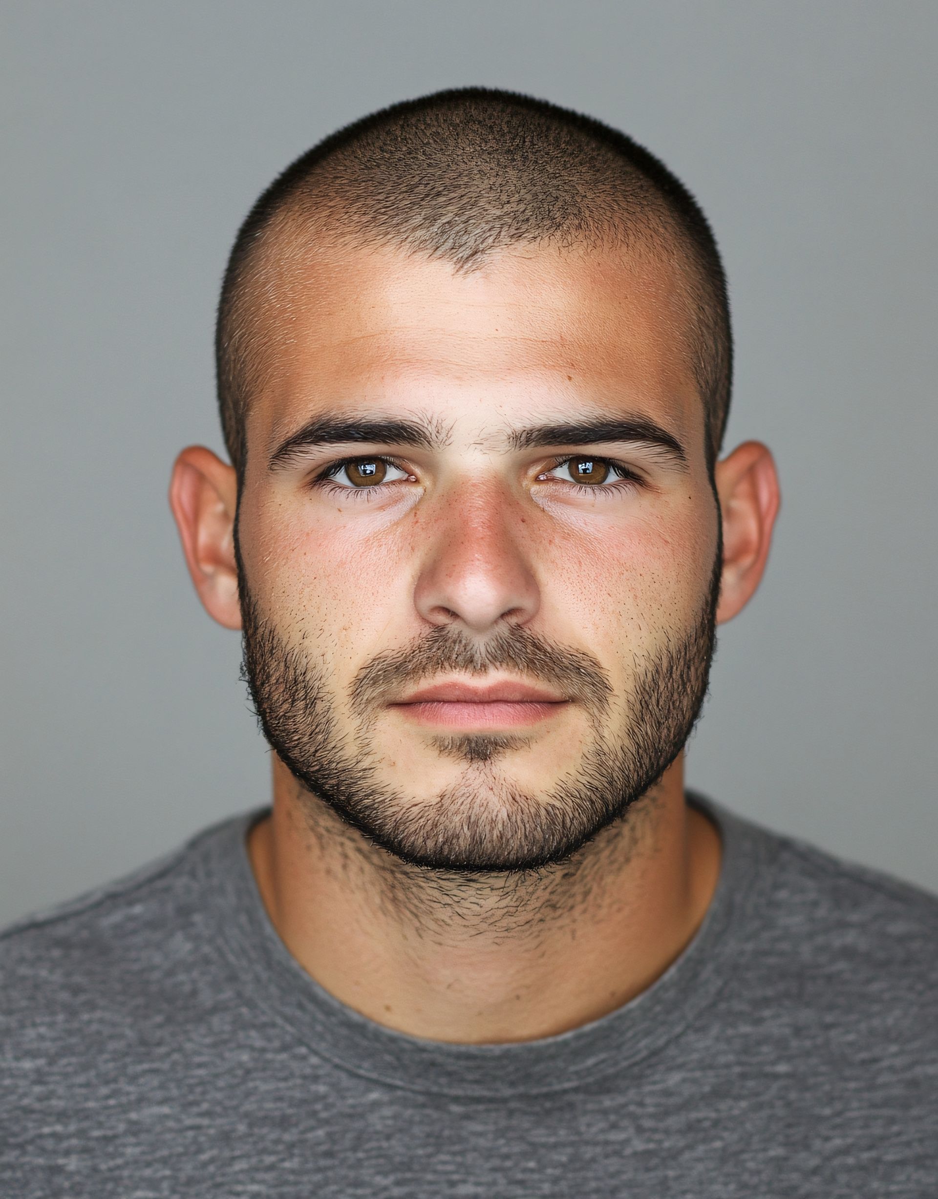 Photo d'identité d'un homme.